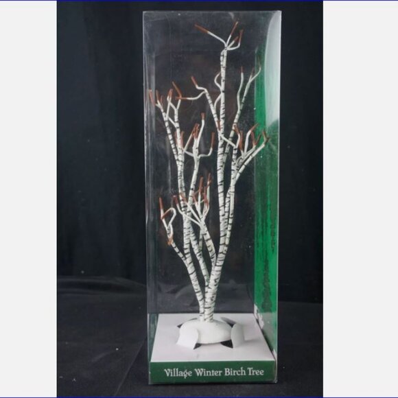 DEPARTMENT 56 - Village Accessory - Winter Birch & Maple Trees - Set of 2 - VTG - Picture 9 of 11
